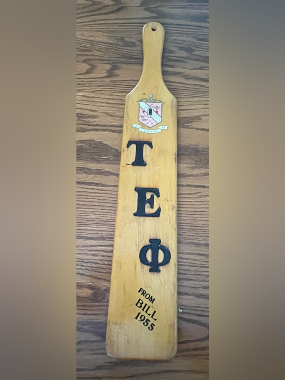 1955 Tau Epsilon Phi Chapter Paddle - Ohio State University